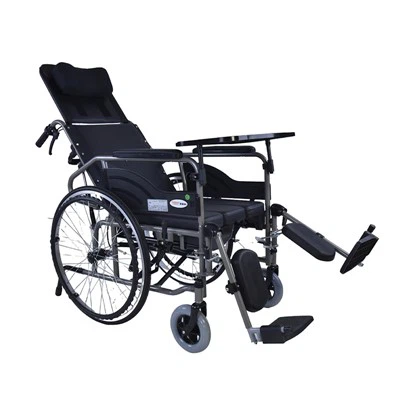 Fauteuil roulant à dossier haut avec appui-tête--SYIV100-25G1